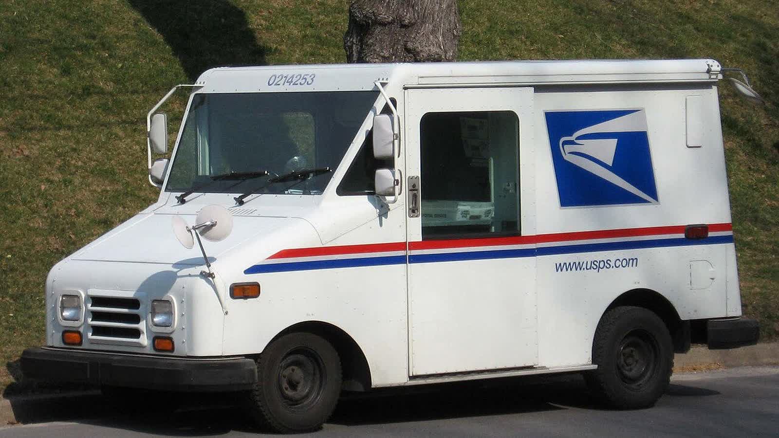 A USPS delivery truck
